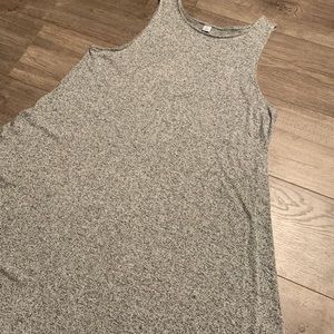 Old Navy tank dress XL Gray/black Heathered